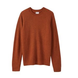 Frank & Oak Wool Crewneck Sweater in Rust | Size S